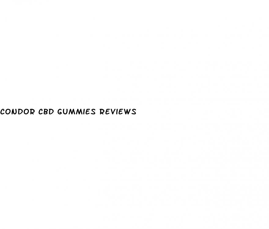 condor cbd gummies reviews
