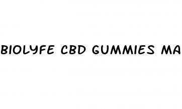 biolyfe cbd gummies male enhancement reviews