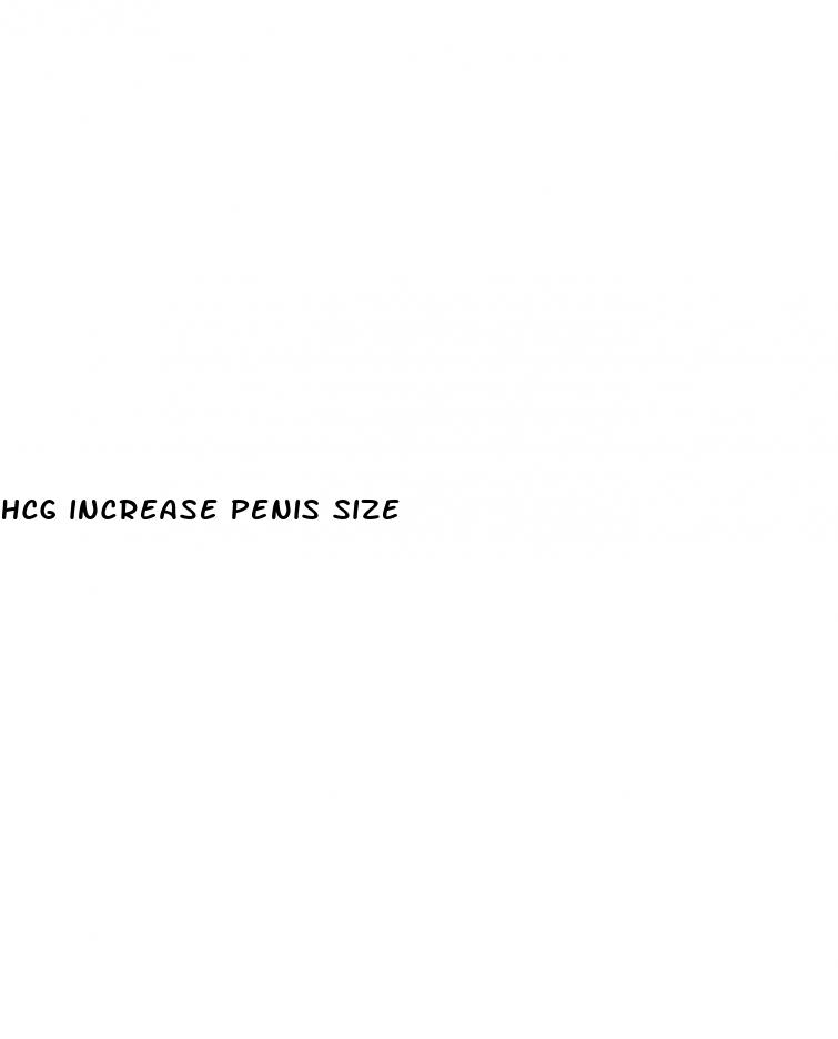 hcg increase penis size