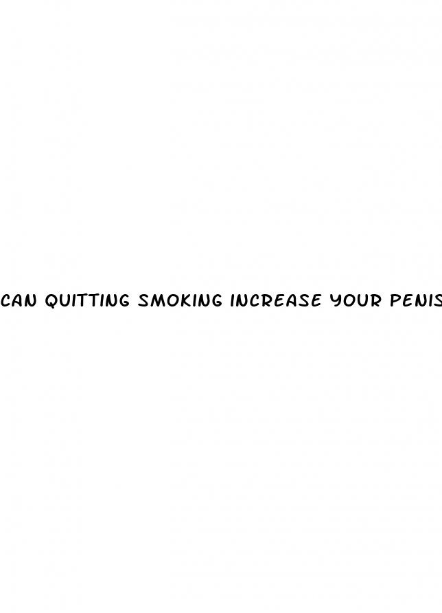 can quitting smoking increase your penis size