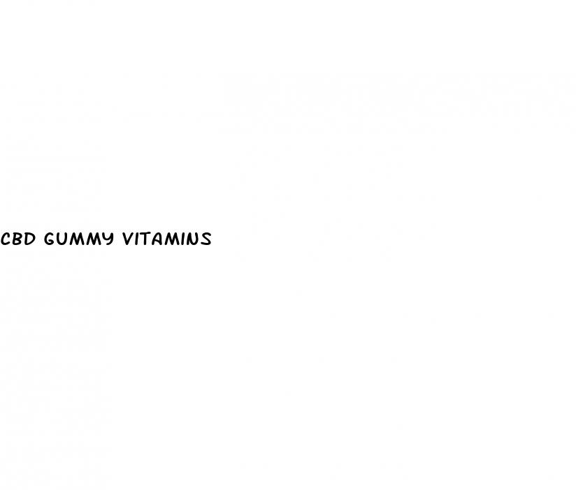 cbd gummy vitamins