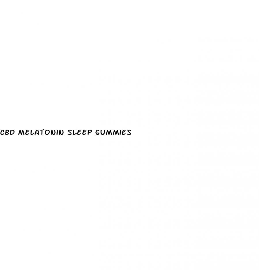 cbd melatonin sleep gummies