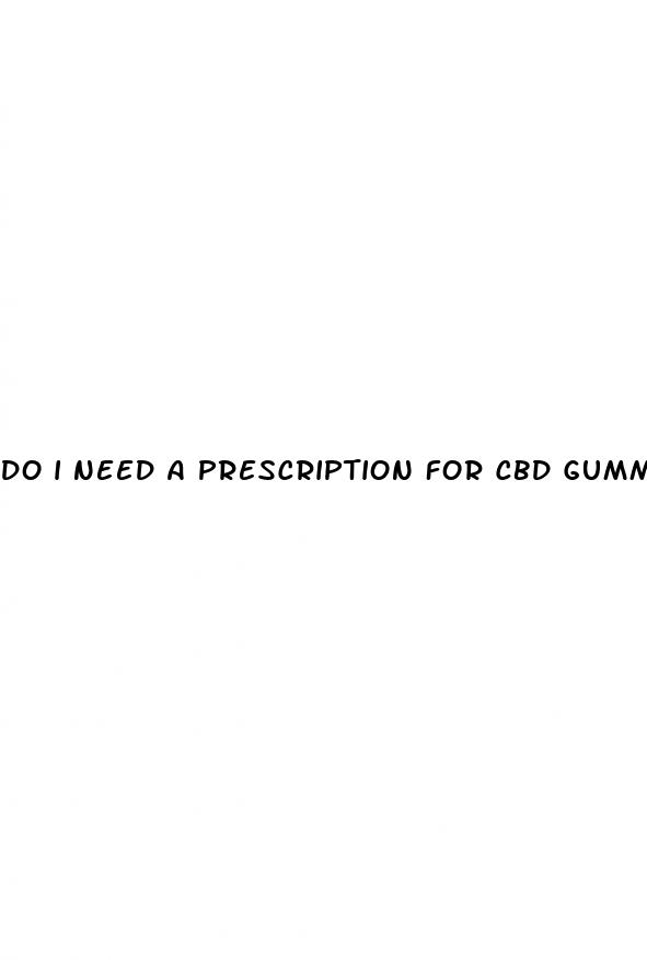 do i need a prescription for cbd gummies