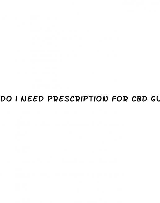 do i need prescription for cbd gummies