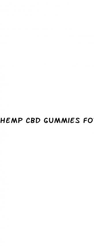 hemp cbd gummies for sleep