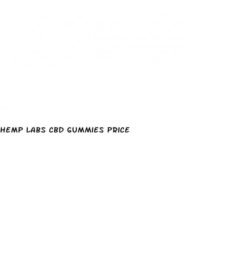 hemp labs cbd gummies price