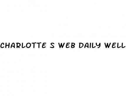 charlotte s web daily wellness cbd gummies