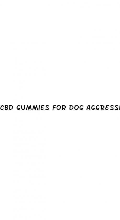 cbd gummies for dog aggression