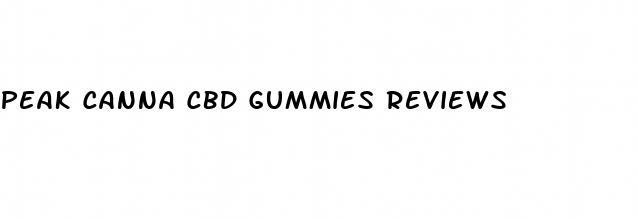 peak canna cbd gummies reviews