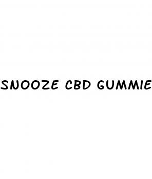 snooze cbd gummies