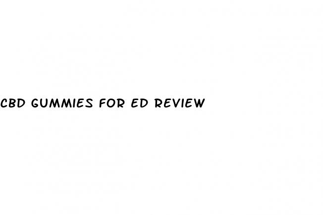 cbd gummies for ed review