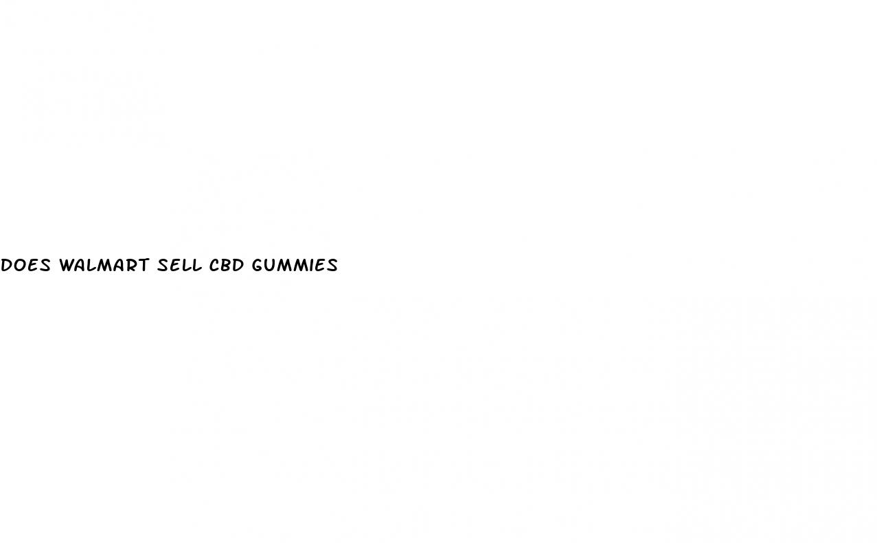 does walmart sell cbd gummies