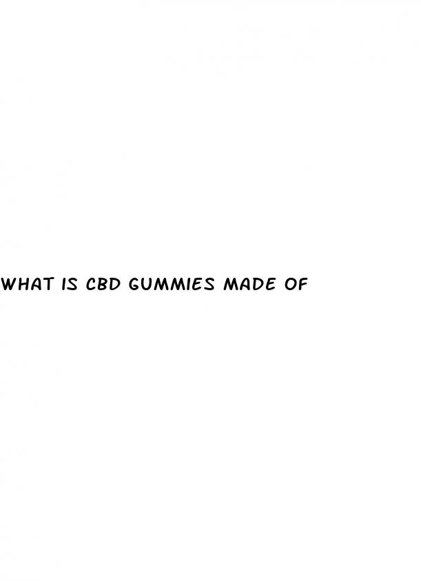 what is cbd gummies made of