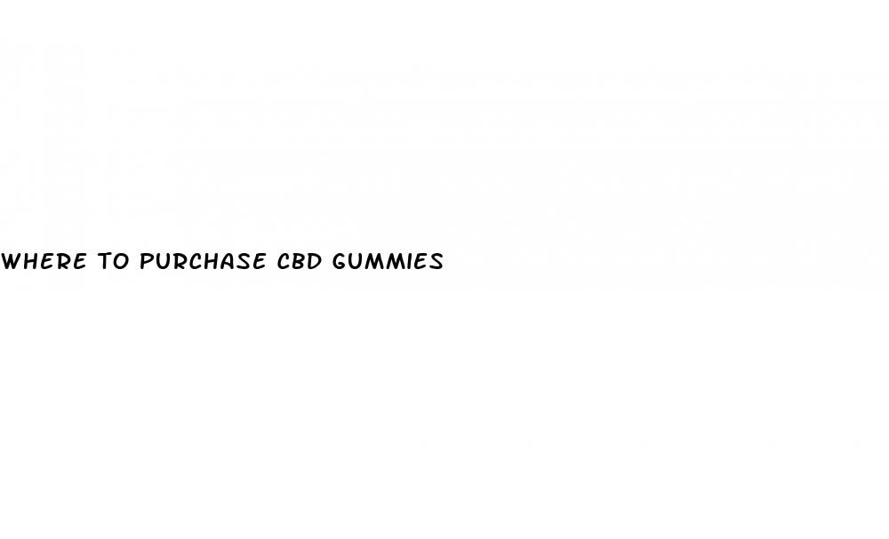 where to purchase cbd gummies