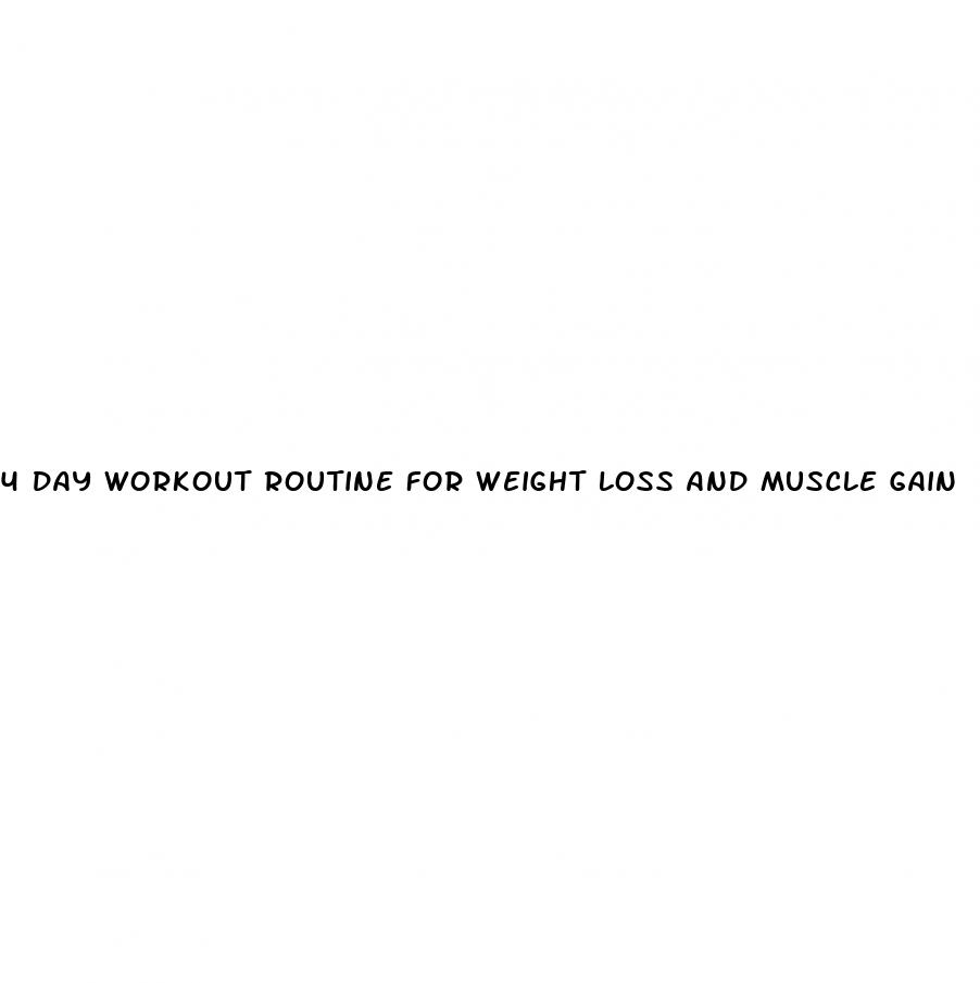 4-day-workout-routine-for-weight-loss-and-muscle-gain