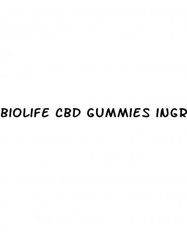 biolife cbd gummies ingredients