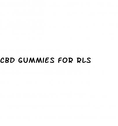 cbd gummies for rls