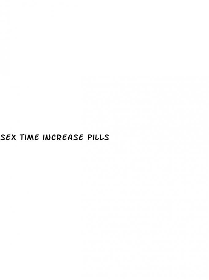 sex time increase pills