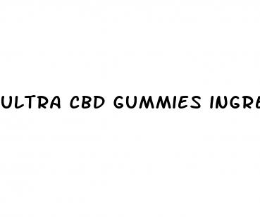 ultra cbd gummies ingredients