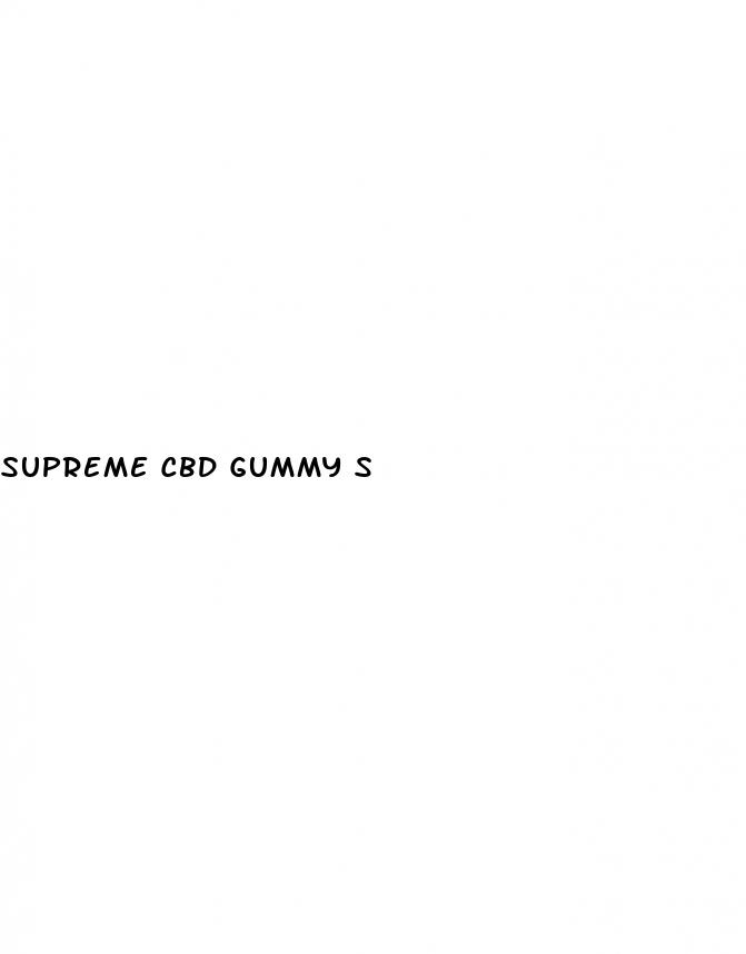 supreme cbd gummy s