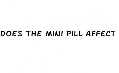does the mini pill affect sex drive