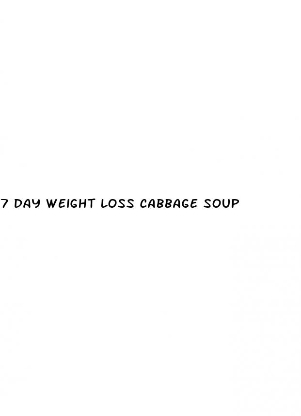 7 day weight loss cabbage soup