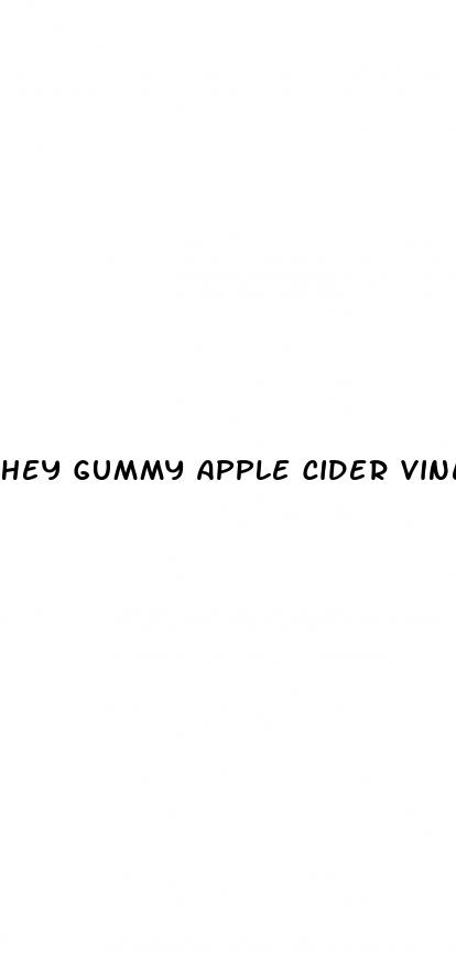 hey gummy apple cider vinegar