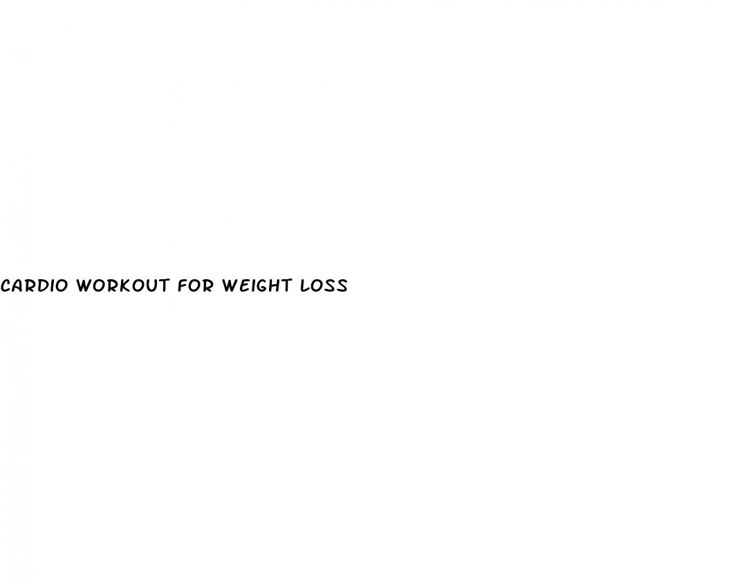 cardio workout for weight loss
