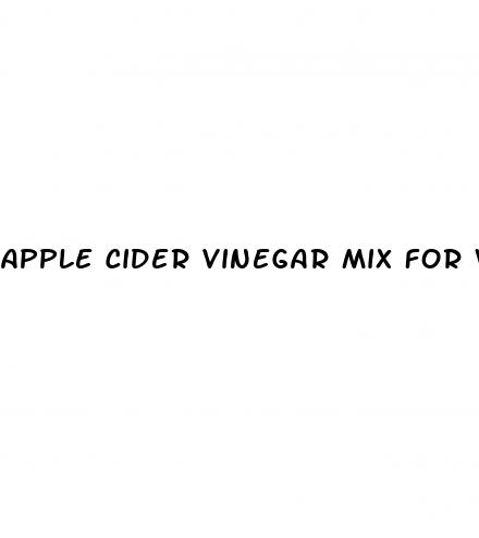 apple cider vinegar mix for weight loss