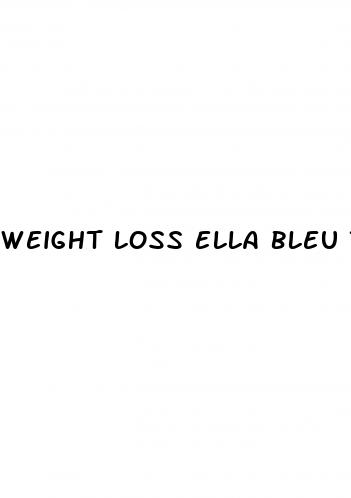 weight loss ella bleu travolta