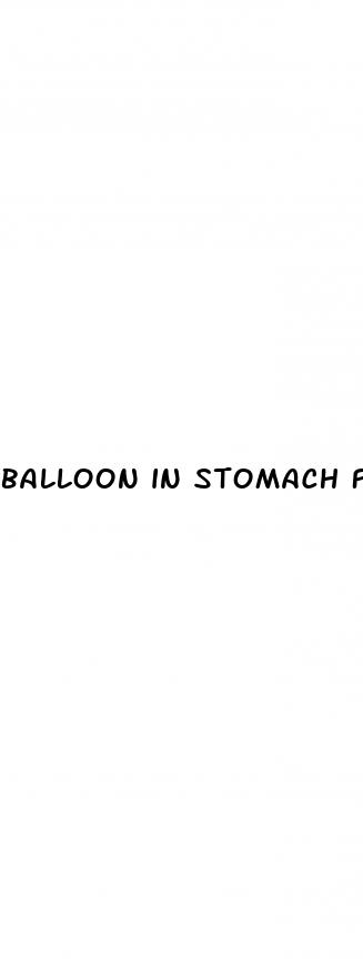 balloon in stomach for weight loss