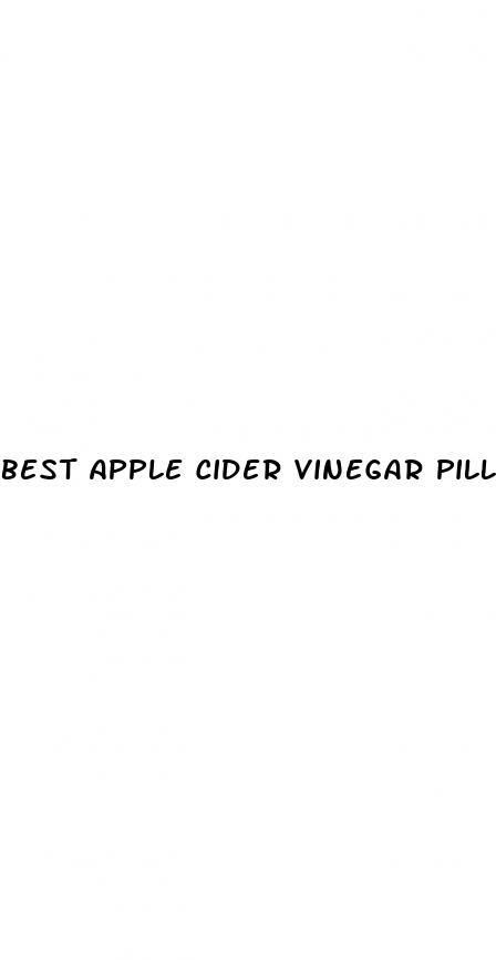 best apple cider vinegar pills