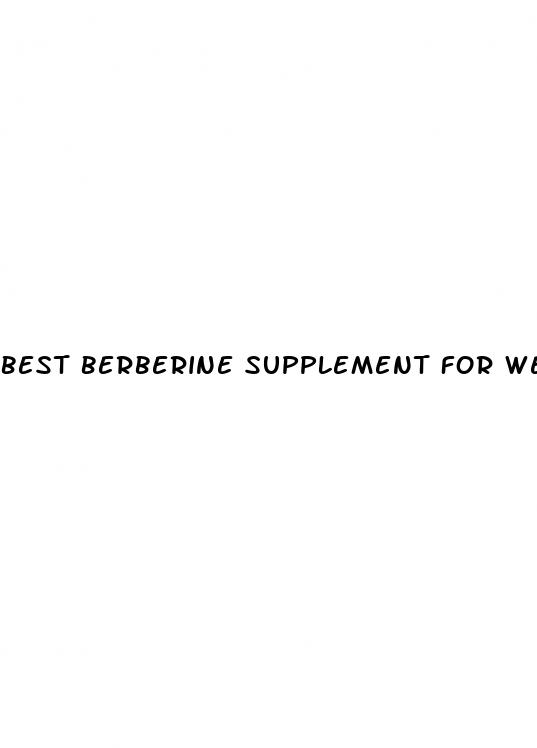 best berberine supplement for weight loss