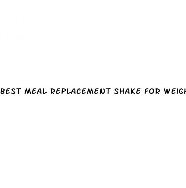 best meal replacement shake for weight loss