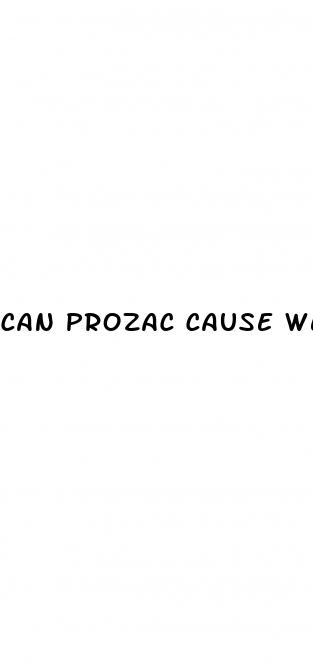 can prozac cause weight loss