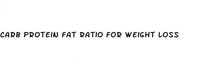 carb protein fat ratio for weight loss