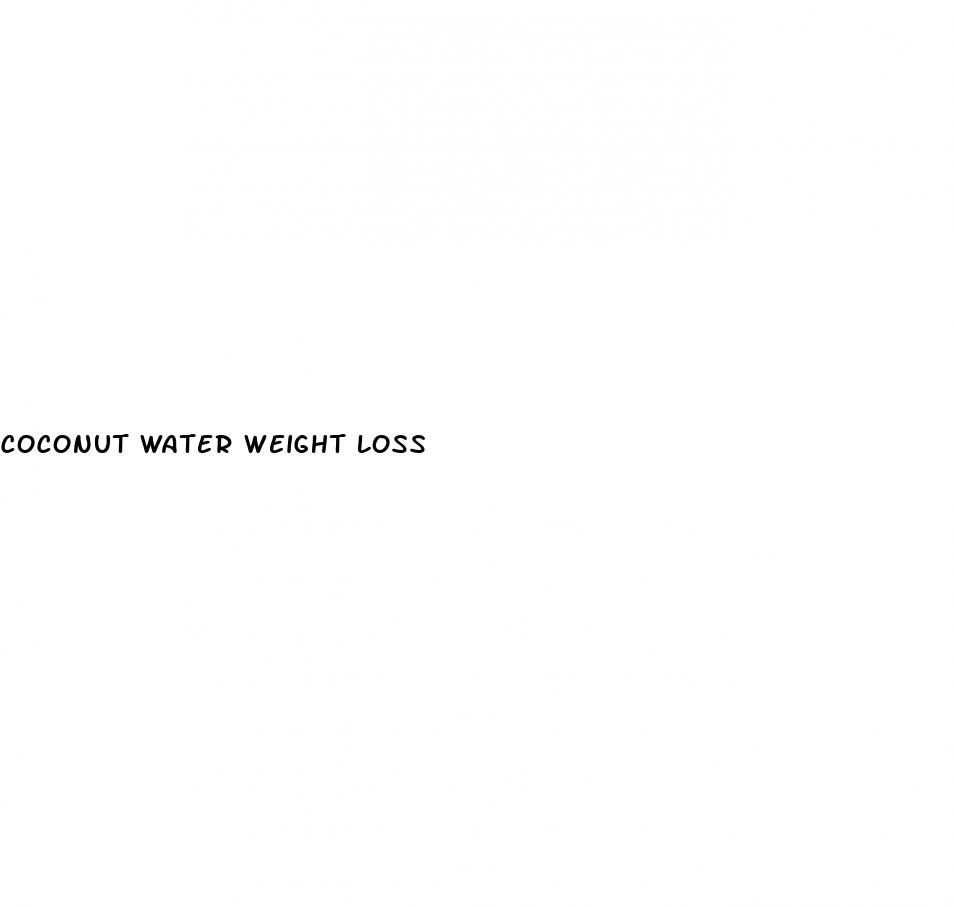 coconut water weight loss