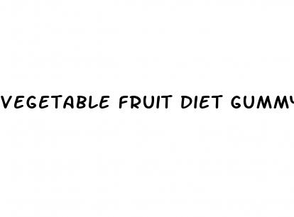 vegetable fruit diet gummy bears