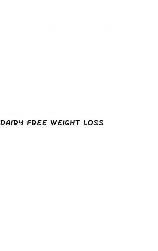 dairy free weight loss