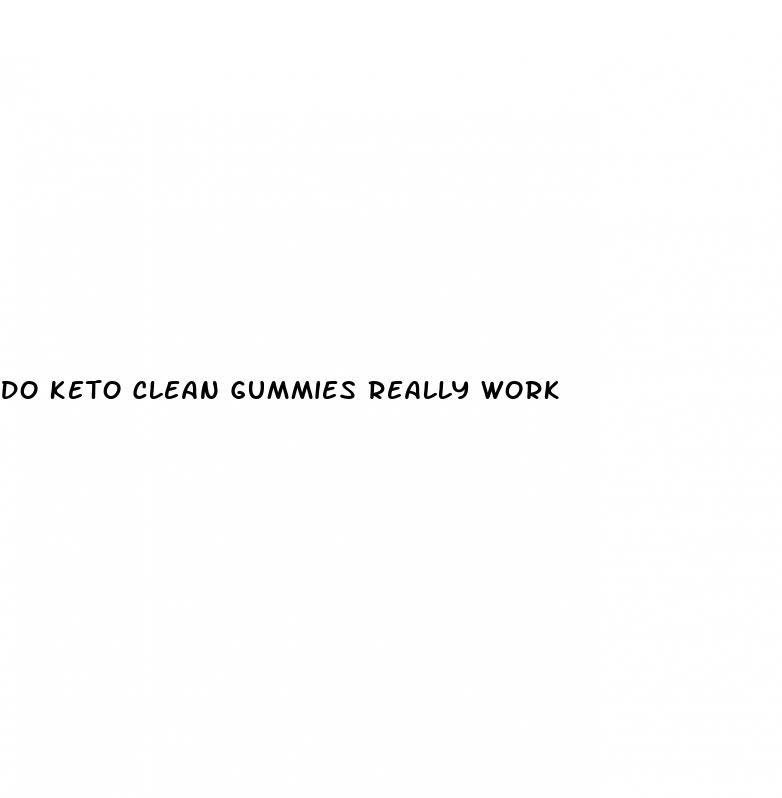 do keto clean gummies really work
