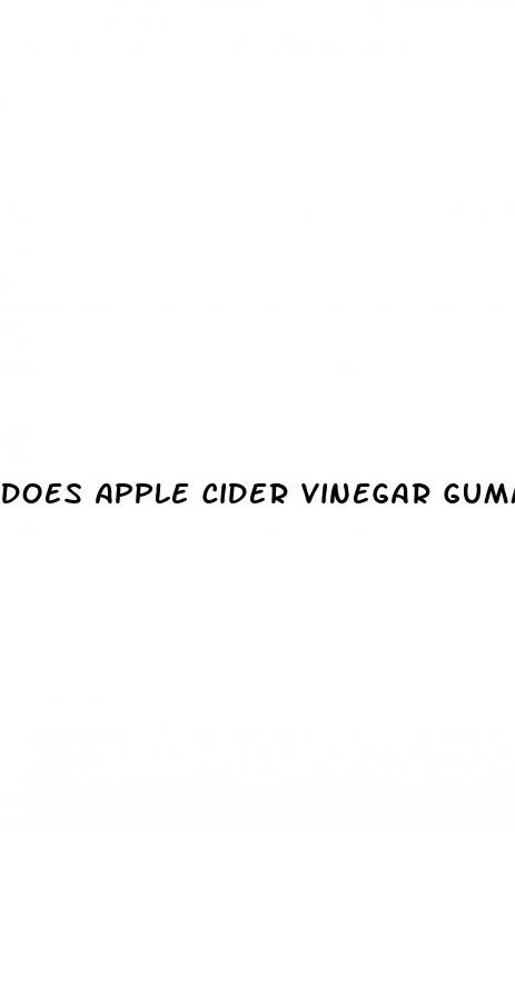 does apple cider vinegar gummies help with blood sugar