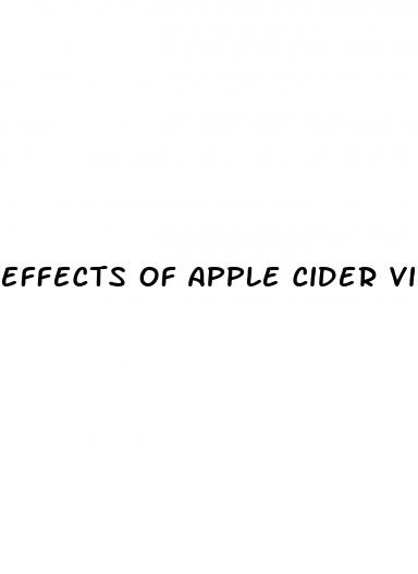 effects of apple cider vinegar pills