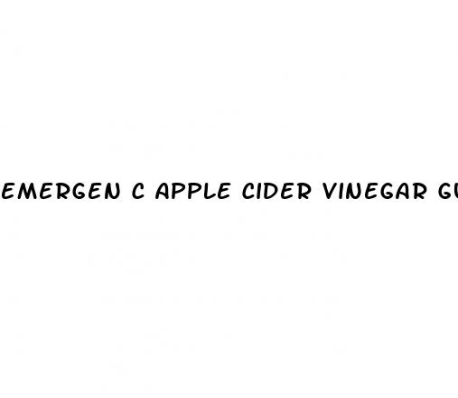 emergen c apple cider vinegar gummies
