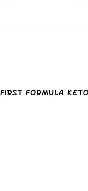 first formula keto gummies