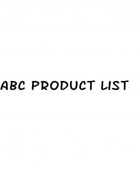 abc product list