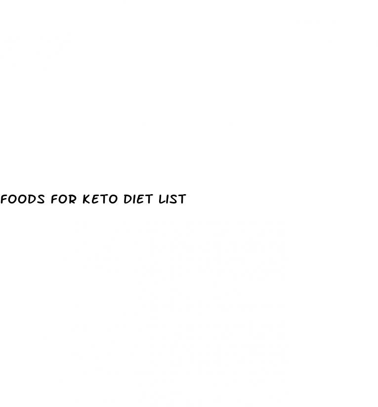foods for keto diet list