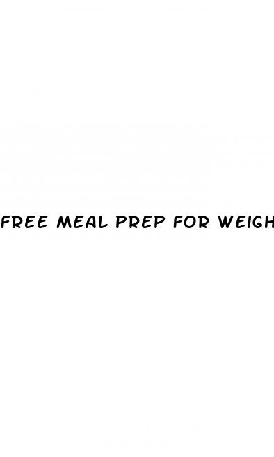 free meal prep for weight loss