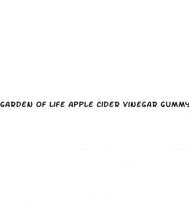 garden of life apple cider vinegar gummy