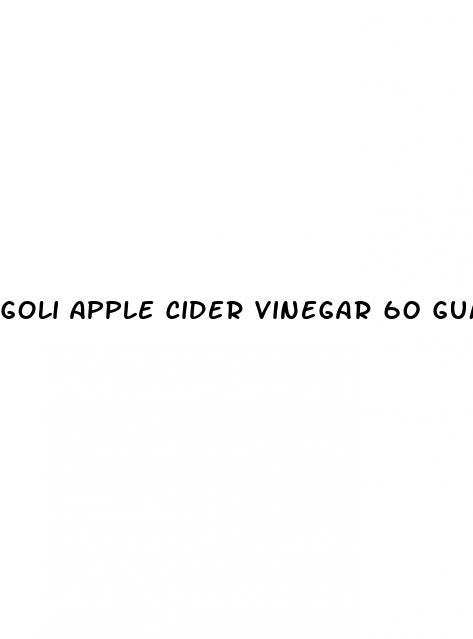 goli apple cider vinegar 60 gummies
