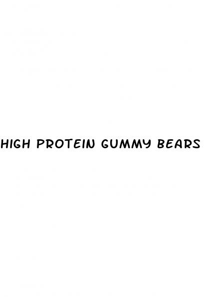 high protein gummy bears